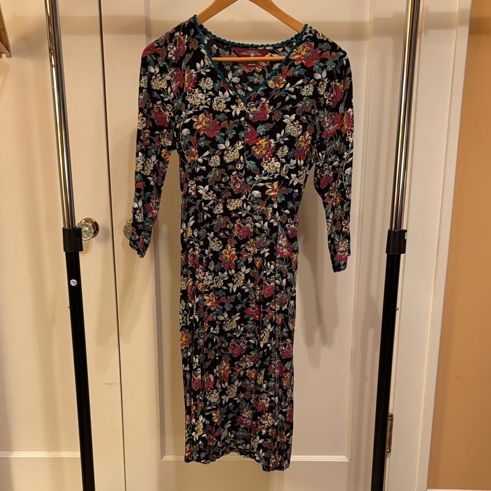 April Cornell Multicolor Floral Long Sleeve Dress